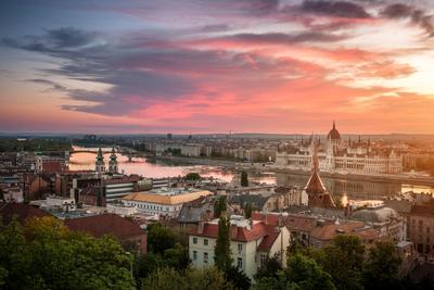 Budapesti panoráma-stock-foto