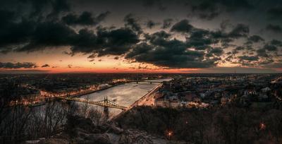 Budapesti panoráma-stock-foto