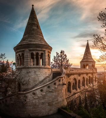 Budapest, Halászbástya-stock-foto