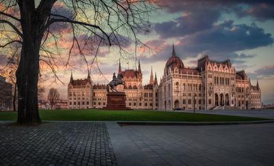 Budapest, Kossuth Lajos tér-stock-foto