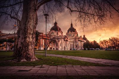 Budapest, Széchenyi gyógyfürdő-stock-foto