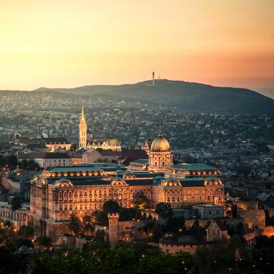 Budapest, várnegyed-stock-foto