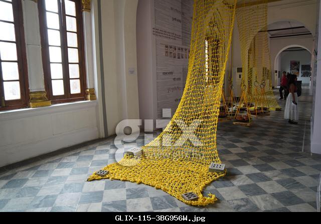 Kolkata, India. 4 June, 2025: “Material as Metaphor - A Dialogue of Art Forms” unfolds at the National Gallery of Modern Art, housed in the restored Old Currency Building. Curated by Sayantan Maitra Boka and executed by the Basu Foundation, the exhibition features 240 works by 53 artists across three levels. Showcasing prints, textiles, photography, sculpture, painting, video, and sound, it bridges Indian tradition and modernity. Opened on 20 May 2025, the show is likely to continue for two months, offering a rich dialogue of evolving art forms.