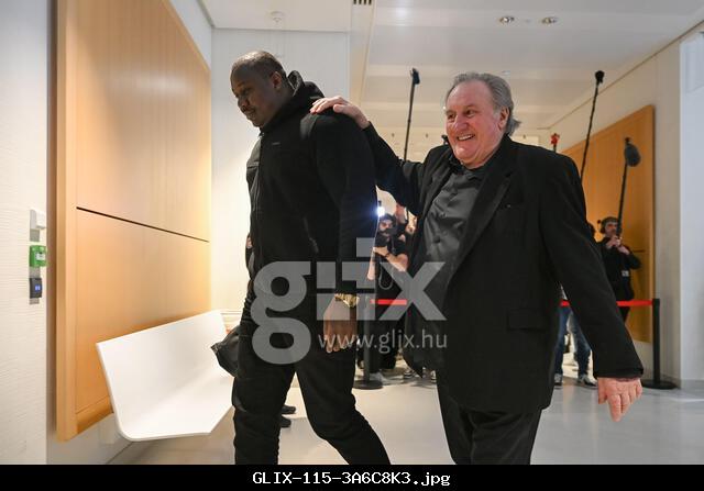 Suspension of hearing on the second day of the trial of French actor Gerard Depardieu at the Paris TGI for sexual assault, March 25, 2025 - 25/03/2025 - France / Ile-de-France (region) / Paris - Julien Mattia / Le Pictorium