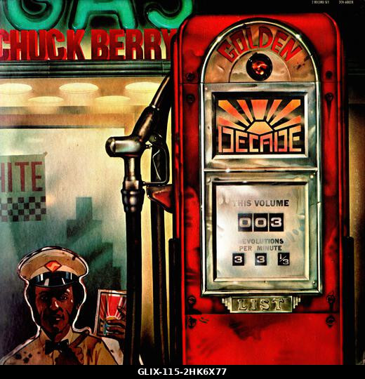 Vintage bakelitlemez borító - Berry, Chuck - Golden Decade Vol 3 - USA - 1974