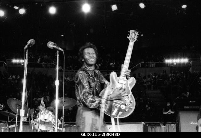 Chuck Berry és Bo Diddley élőben a Nassua Coliseumban, New Yorkban, 1972-ben. Fotó: Jeffrey Mayer / Rock Negatives / MediaPunch