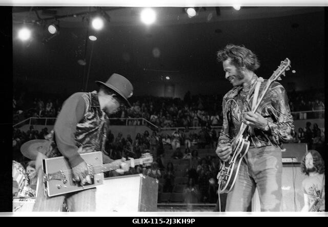 Chuck Berry és Bo Diddley élőben a Nassua Coliseumban, New Yorkban, 1972-ben. Fotó: Jeffrey Mayer / Rock Negatives / MediaPunch