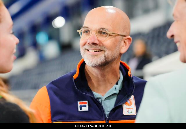 Heerenveen, Netherlands. 10th Aug, 2026. HEERENVEEN, NETHERLANDS - AUGUST 10: André Cats director top sports NOC*NSF at Thialf on August 10, 2026 i...