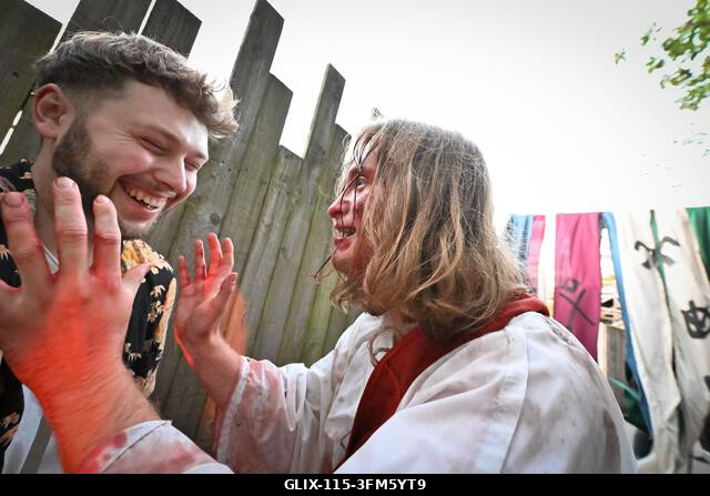 Alton, Egyesült Királyság. 2026. szeptember 26. A Scarefest megnyitó estéje az Alton Towersben, ahol ijesztő labirintus karakterek, előadók és a ha...