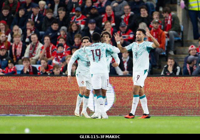 Oslo, Norvégia. 2026. szeptember 27. OSLO, NORVÉGIA - SZEPTEMBER 27.: Portugália játékosai ünnepelnek a gól után az UEFA Nemzetek Ligája Norvégia-P...