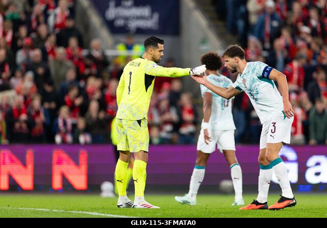 Oslo, Norvégia. 2026. szeptember 27. OSLO, NORVÉGIA – SZEPTEMBER 27: A portugál Diogo Costa kapus és a portugál Ruben Dias látható az UEFA Nemzetek...