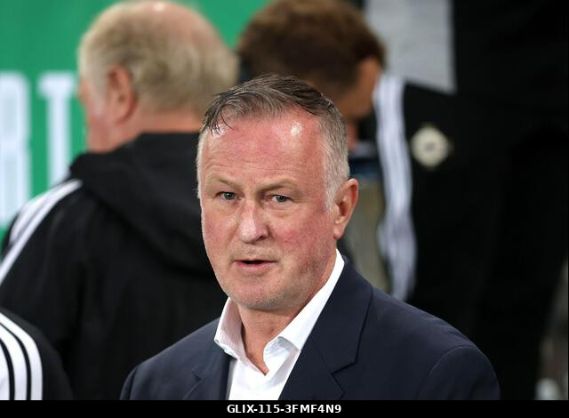 Michael O'Neill, az észak-írországi válogatott menedzsere az UEFA Nemzetek Ligája bajnoki szakaszának B2-es csoportmérkőzése előtt a Clearer Twist...