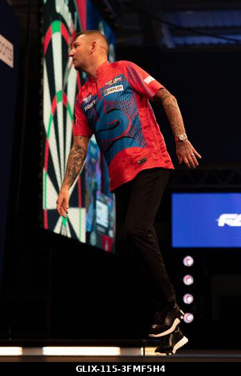 Leicester, Egyesült Királyság. 2026. szeptember 28. Nathan Aspinal a 2026-os Boyle Sports World Grand Prix alatt a Mattioli Arénában, Leicesterben,...