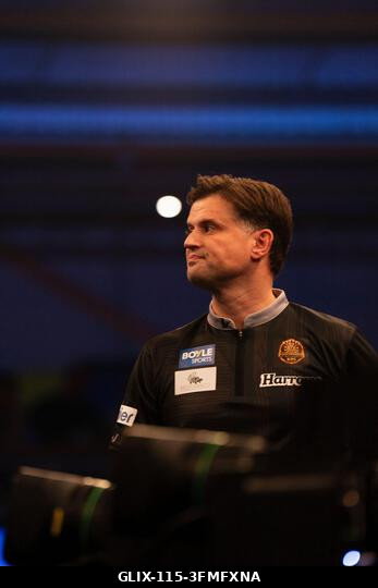 Leicester, Egyesült Királyság. 2026. szeptember 28. Luke Woodhouse a 2026-os Boyle Sports World Grand Prix alatt a Mattioli Arénában, Leicesterben,...