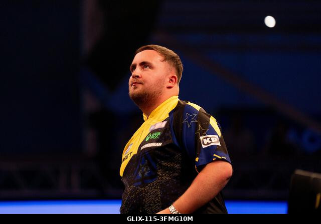 Leicester, Egyesült Királyság. 2026. szeptember 28. Luke Littler a 2026-os Boyle Sports World Grand Prix alatt a Mattioli Arénában, Leicesterben, a...