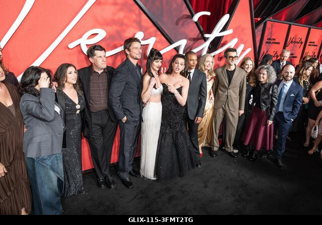 Josh Hartnett, Dakota Johnson, Anne Hathaway, Ismael Cruz Cordova és kreatív csapata részt vesz az Amazon MGM Studios 'Verity' című filmjének premi...