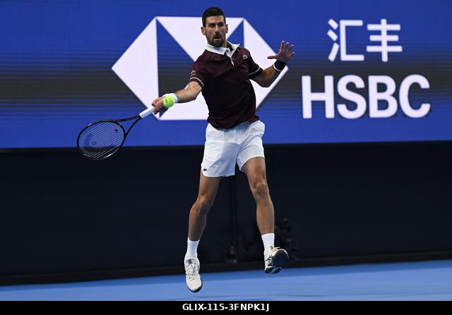 Peking, Kína. 2026. október 4. Novak Djokovic a 2026-os China Open 7. napján a Nemzeti Teniszközpontban. Fotó: Meng Gao/Alamy Live News