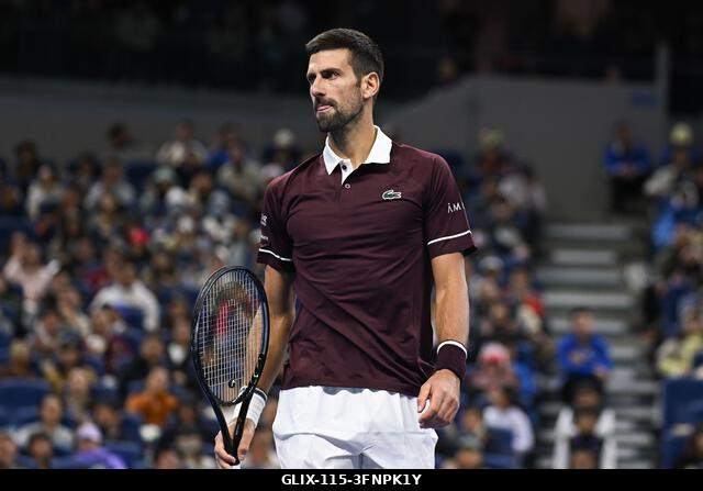 Peking, Kína. 2026. október 4. Novak Djokovic a 2026-os China Open 7. napján a Nemzeti Teniszközpontban. Fotó: Meng Gao/Alamy Live News