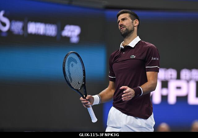 Peking, Kína. 2026. október 4. Novak Djokovic a 2026-os China Open 7. napján a Nemzeti Teniszközpontban. Fotó: Meng Gao/Alamy Live News