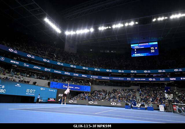 Peking, Kína. 2026. október 4. Novak Djokovic a 2026-os China Open 7. napján a Nemzeti Teniszközpontban. Fotó: Meng Gao/Alamy Live News