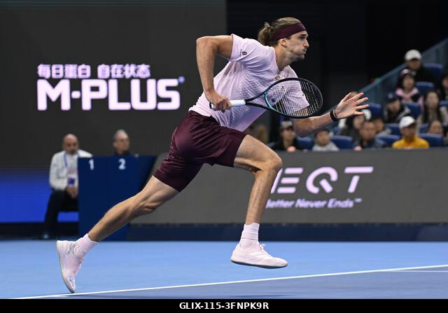 Peking, Kína. 2026. október 4. Alexander Zverev a 2026-os China Open 7. napján a Nemzeti Teniszközpontban. Fotó: Meng Gao/Alamy Live News