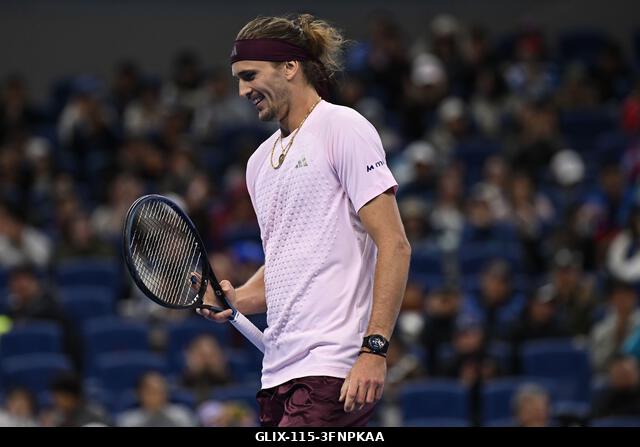 Peking, Kína. 2026. október 4. Alexander Zverev a 2026-os China Open 7. napján a Nemzeti Teniszközpontban. Fotó: Meng Gao/Alamy Live News