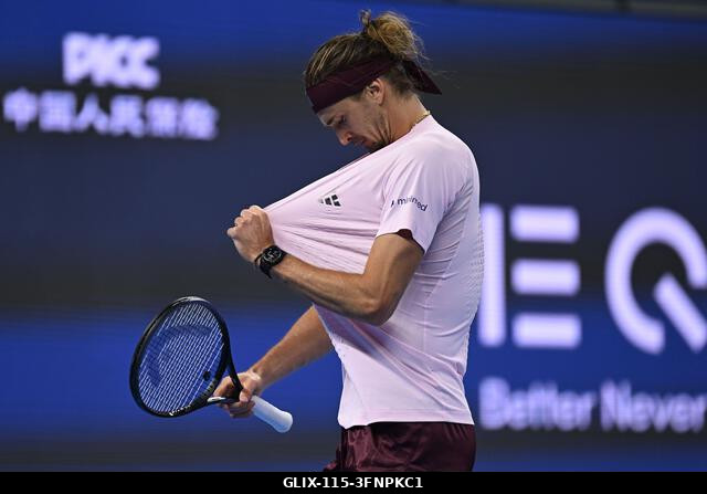 Peking, Kína. 2026. október 4. Alexander Zverev a 2026-os China Open 7. napján a Nemzeti Teniszközpontban. Fotó: Meng Gao/Alamy Live News