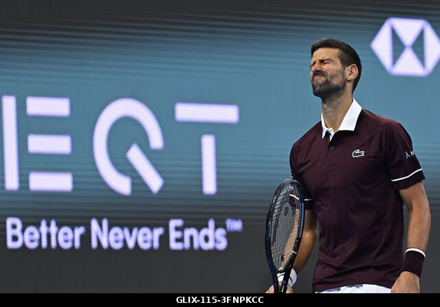 Peking, Kína. 2026. október 4. Novak Djokovic a 2026-os China Open 7. napján a Nemzeti Teniszközpontban. Fotó: Meng Gao/Alamy Live News