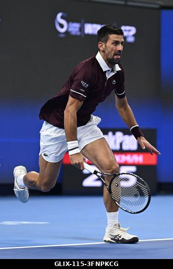 Peking, Kína. 2026. október 4. Novak Djokovic a 2026-os China Open 7. napján a Nemzeti Teniszközpontban. Fotó: Meng Gao/Alamy Live News