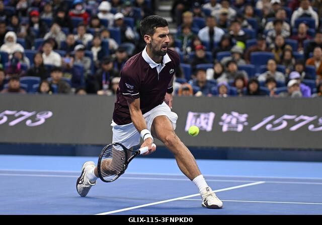 Peking, Kína. 2026. október 4. Novak Djokovic a 2026-os China Open 7. napján a Nemzeti Teniszközpontban. Fotó: Meng Gao/Alamy Live News
