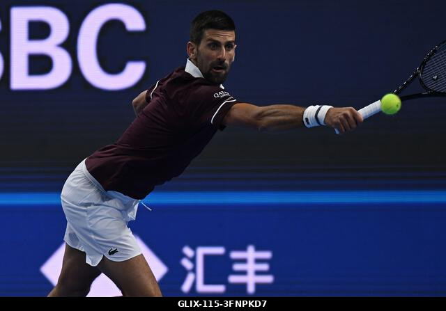 Peking, Kína. 2026. október 4. Novak Djokovic a 2026-os China Open 7. napján a Nemzeti Teniszközpontban. Fotó: Meng Gao/Alamy Live News