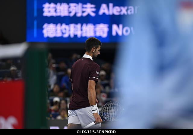 Peking, Kína. 2026. október 4. Novak Djokovic a 2026-os China Open 7. napján a Nemzeti Teniszközpontban. Fotó: Meng Gao/Alamy Live News