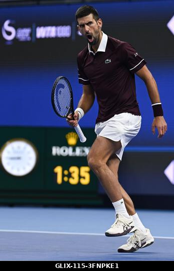 Peking, Kína. 2026. október 4. Novak Djokovic a 2026-os China Open 7. napján a Nemzeti Teniszközpontban. Fotó: Meng Gao/Alamy Live News