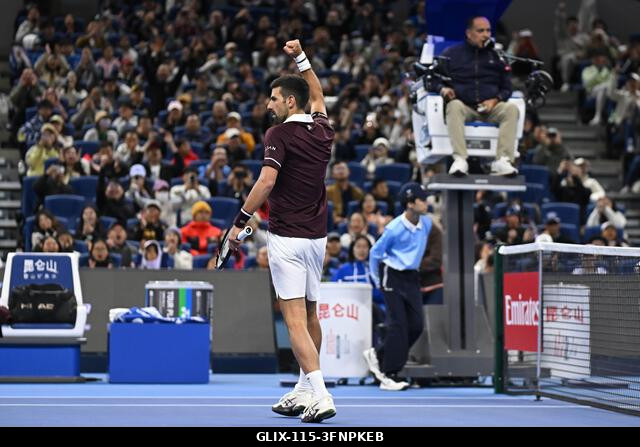 Peking, Kína. 2026. október 4. Novak Djokovic a 2026-os China Open 7. napján a Nemzeti Teniszközpontban. Fotó: Meng Gao/Alamy Live News