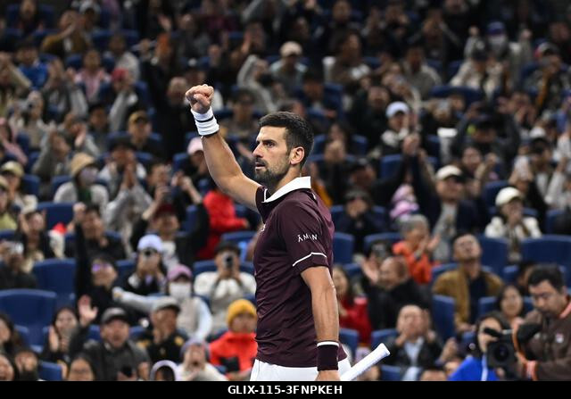 Peking, Kína. 2026. október 4. Novak Djokovic a 2026-os China Open 7. napján a Nemzeti Teniszközpontban. Fotó: Meng Gao/Alamy Live News