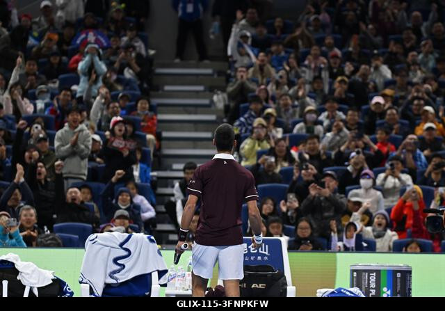 Peking, Kína. 2026. október 4. Novak Djokovic a 2026-os China Open 7. napján a Nemzeti Teniszközpontban. Fotó: Meng Gao/Alamy Live News
