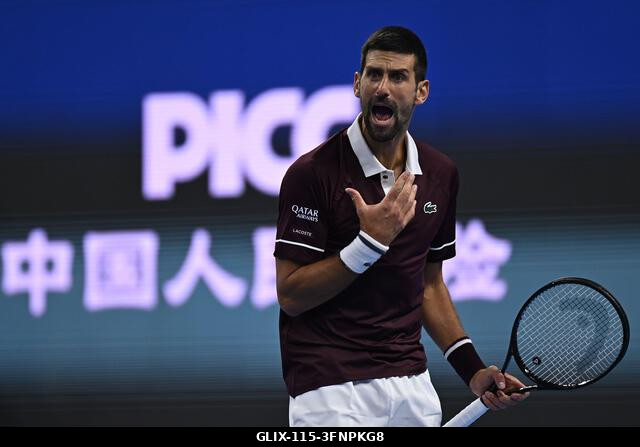 Peking, Kína. 2026. október 4. Novak Djokovic a 2026-os China Open 7. napján a Nemzeti Teniszközpontban. Fotó: Meng Gao/Alamy Live News