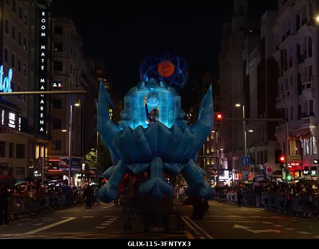MADRID, SPAIN - October 04: Thousands of dancers paraded along Gran Vía in Madrid to kick off Spain's national festivities with the traditional His...