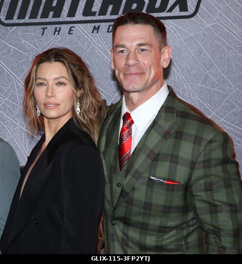 New York City, USA. 2026. október 5. Jessica Biel és John Cena részt vesznek az Apple Original Films „Matchbox: A film” című filmjének New York-i p...