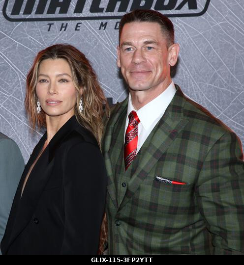 New York City, USA. 2026. október 5. Jessica Biel és John Cena részt vesznek az Apple Original Films „Matchbox: A film” című filmjének New York-i p...