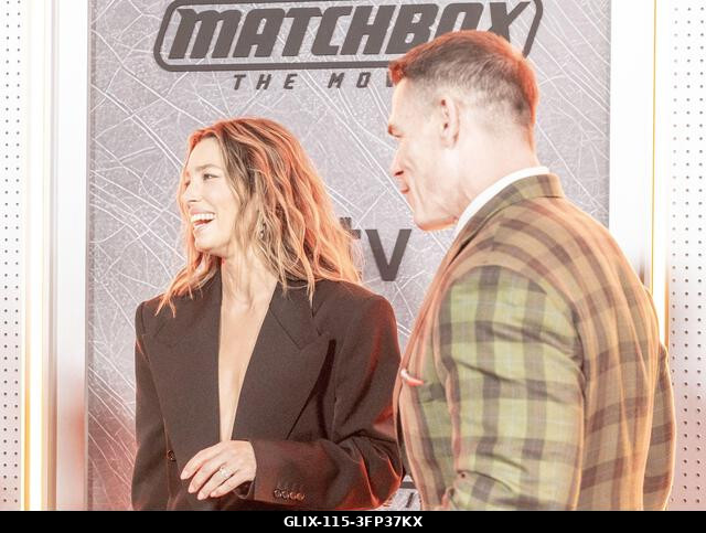 Jessica Biel és John Cena részt vesznek az Apple TV „Matchbox the movie” című filmjének premierjén az AMC Lincoln Square-en, New Yorkban, 2026. okt...