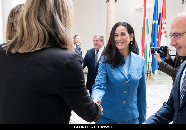 Zagreb, Croatia. 06th Oct, 2026. Hungarian Deputy Prime Minister and Foreign Minister Anita Orbán arrives at the Ministry of Foreign and European A...
