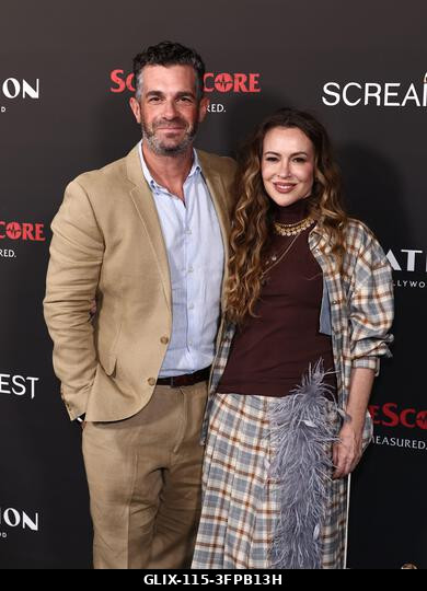 Hollywood, Egyesült Államok. 2026. október 6. David Bugliari és Alyssa Milano a 26. éves Screamfest horrorfilm fesztiválon - Jeremy Weiss „Az éjsza...
