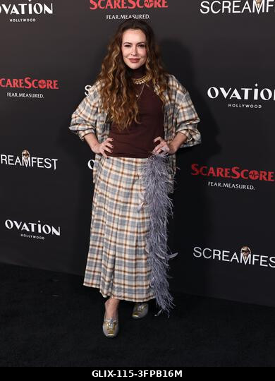Hollywood, Egyesült Államok. 2026. október 6. Alyssa Milano a 26. éves Screamfest horrorfilmfesztiválon - Jeremy Weiss „Az éjszakai sofőr” című fil...