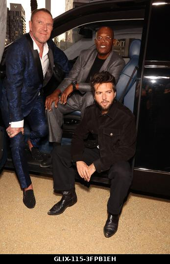 Los Angeles, Kalifornia, október 6.: Renny Harlin, Samuel L. Jackson és Guy Burnet a "The Beast" című film premierjén, 2026. október 6-án. Forrás:...