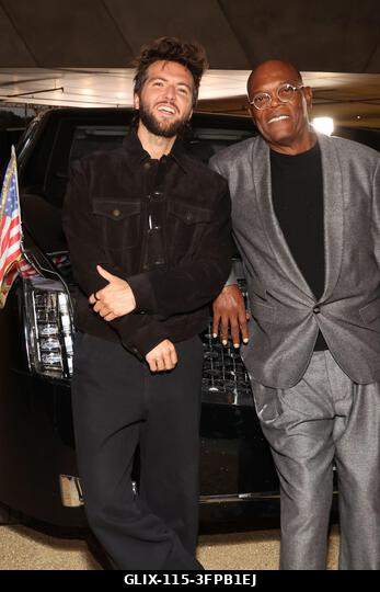 Los Angeles, Kalifornia, október 6.: Guy Burnet és Samuel L. Jackson a "The Beast" című film premierjén, 2026. október 6-án. Forrás: AdMedia