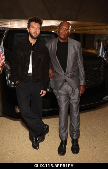 Los Angeles, Kalifornia, október 6.: Guy Burnet és Samuel L. Jackson a "The Beast" című film premierjén, 2026. október 6-án. Forrás: AdMedia