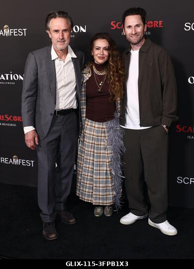 Hollywood, Egyesült Államok. 2026. október 6. David Arquette, Alyssa Milano és Jeremy Weiss a 26. éves Screamfest horrorfilm fesztiválon - Megnyitó...