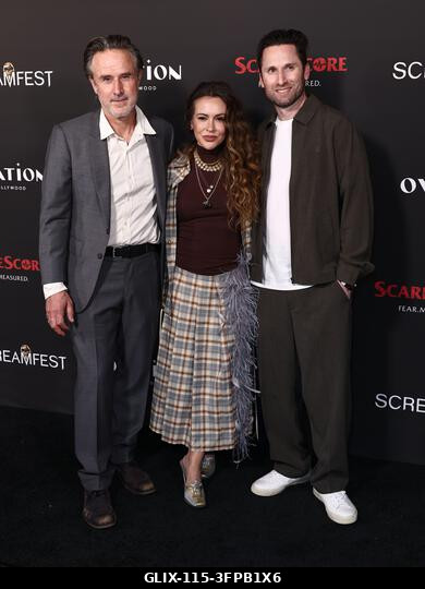 Hollywood, Egyesült Államok. 2026. október 6. David Arquette, Alyssa Milano és Jeremy Weiss a 26. éves Screamfest horrorfilm fesztiválon - Megnyitó...