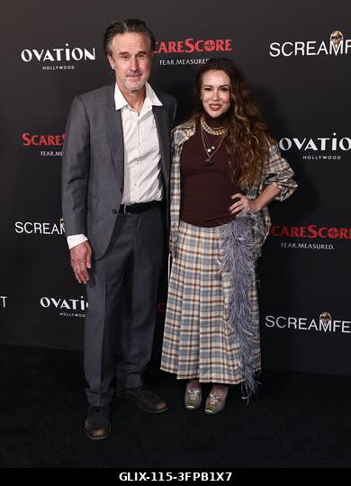 Hollywood, Egyesült Államok. 2026. október 6. David Arquette és Alyssa Milano a 26. éves Screamfest horrorfilm fesztiválon - Jeremy Weiss „Az éjsza...
